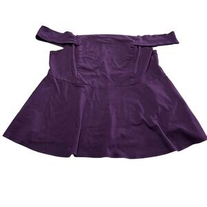 Torrid Purple Off Shoulder Top Plus Size 3‎ Party Cocktail